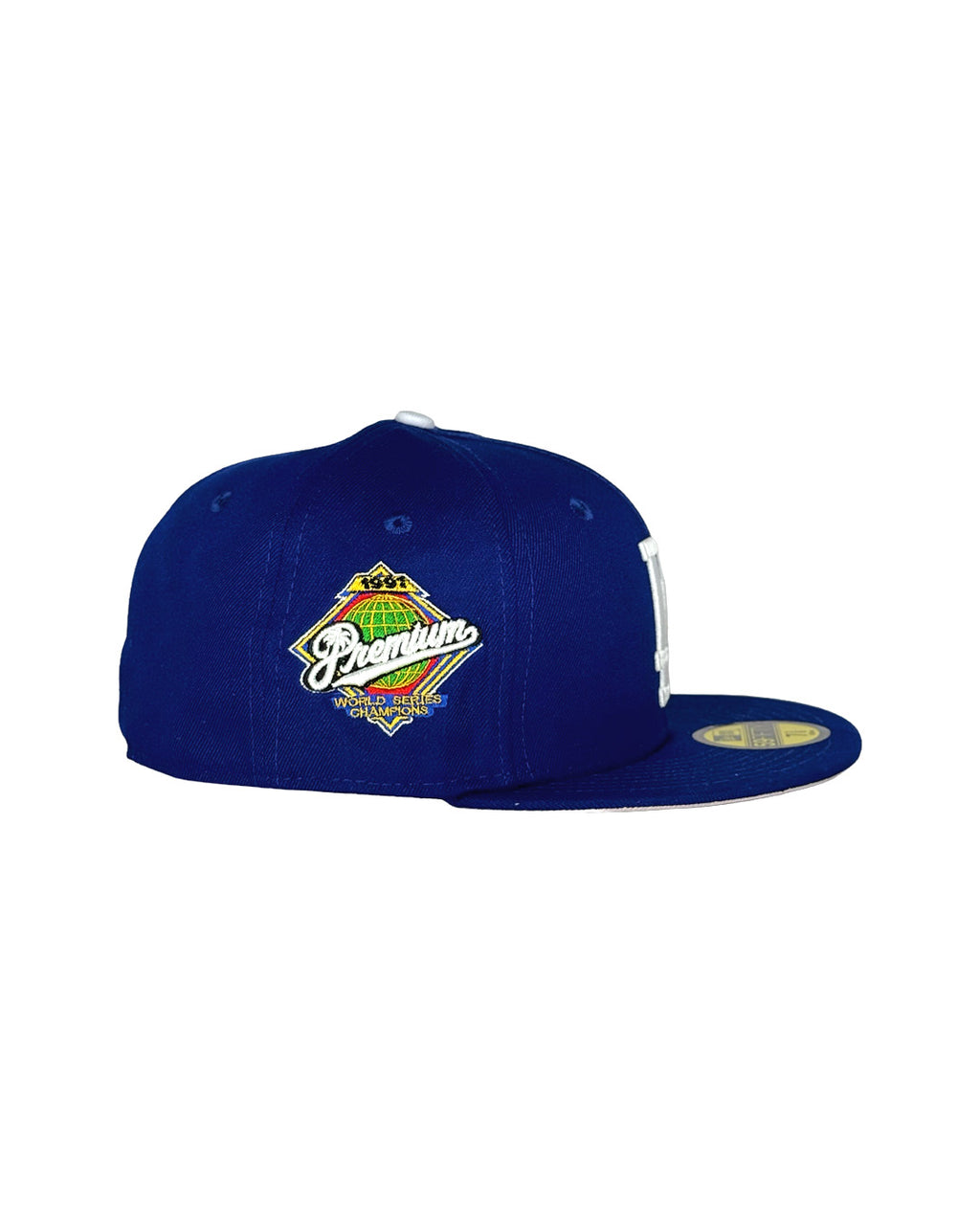 PREMIUM "LA" 59/50 FITTED HAT - BLUE (PRE-ORDER)