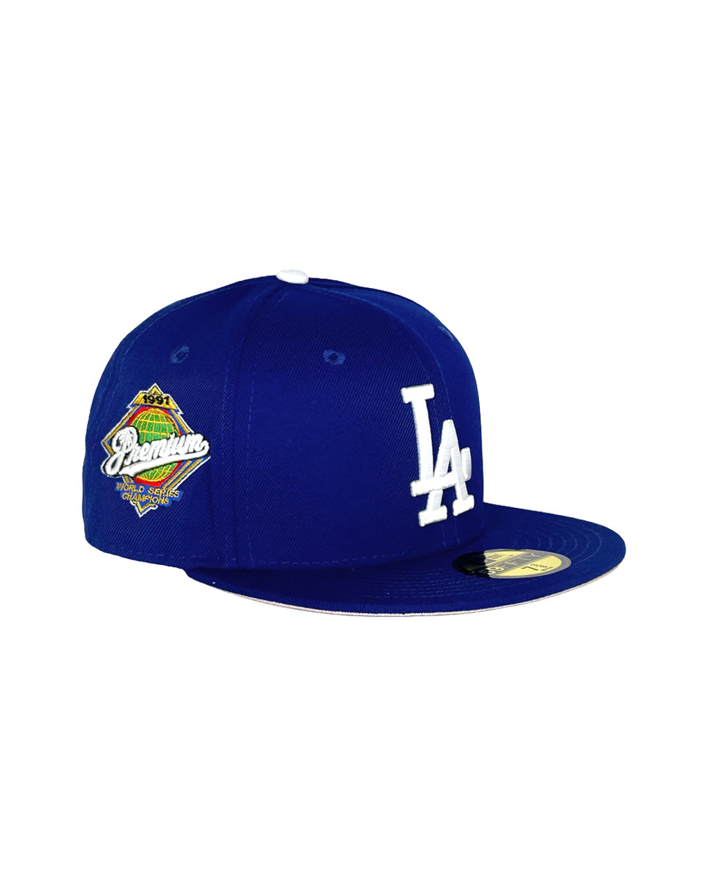 PREMIUM "LA" 59/50 FITTED HAT - BLUE (PRE-ORDER)